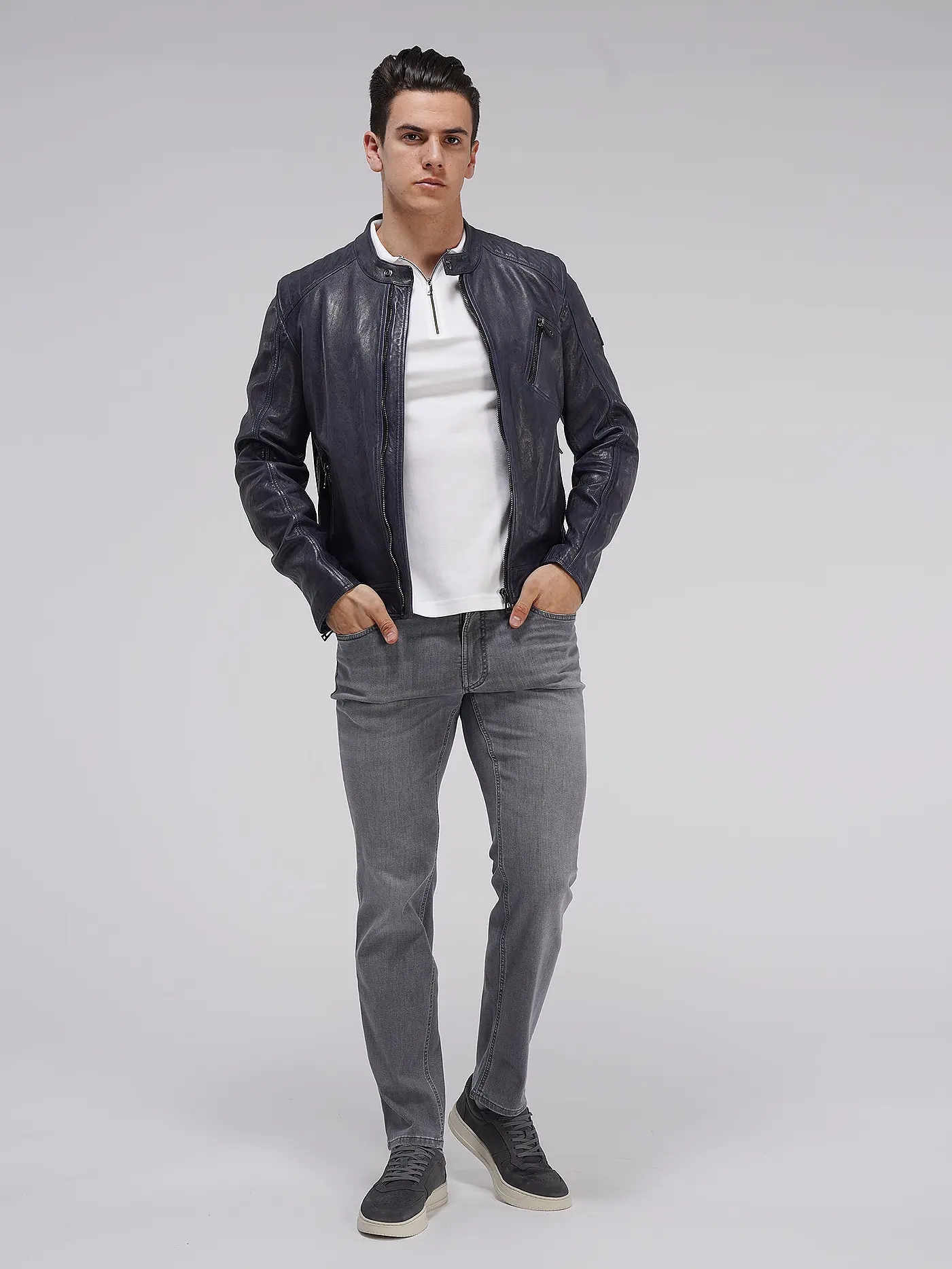 BELSTAFF | Lederjacke V RACER 2.0 | blau